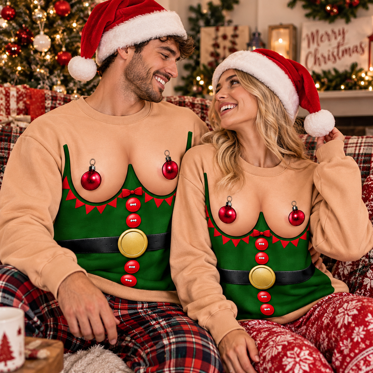 Funny Ugly Christmas Sweatshirt – Hilarious Holiday Party Pullover
