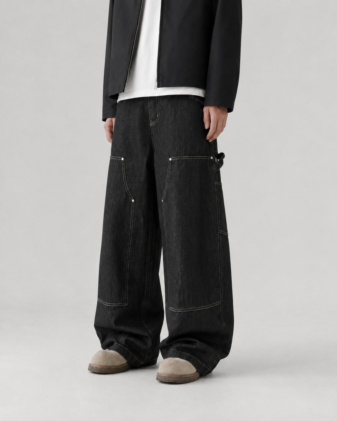 Contrast Stitch Carpenter Jeans