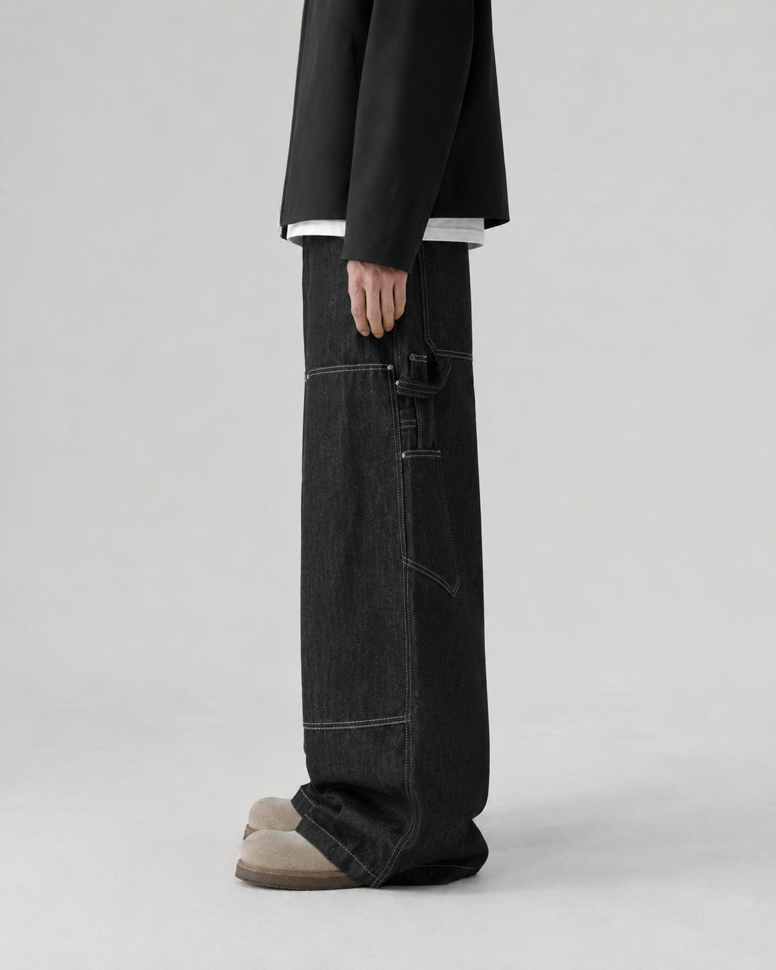 Contrast Stitch Carpenter Jeans