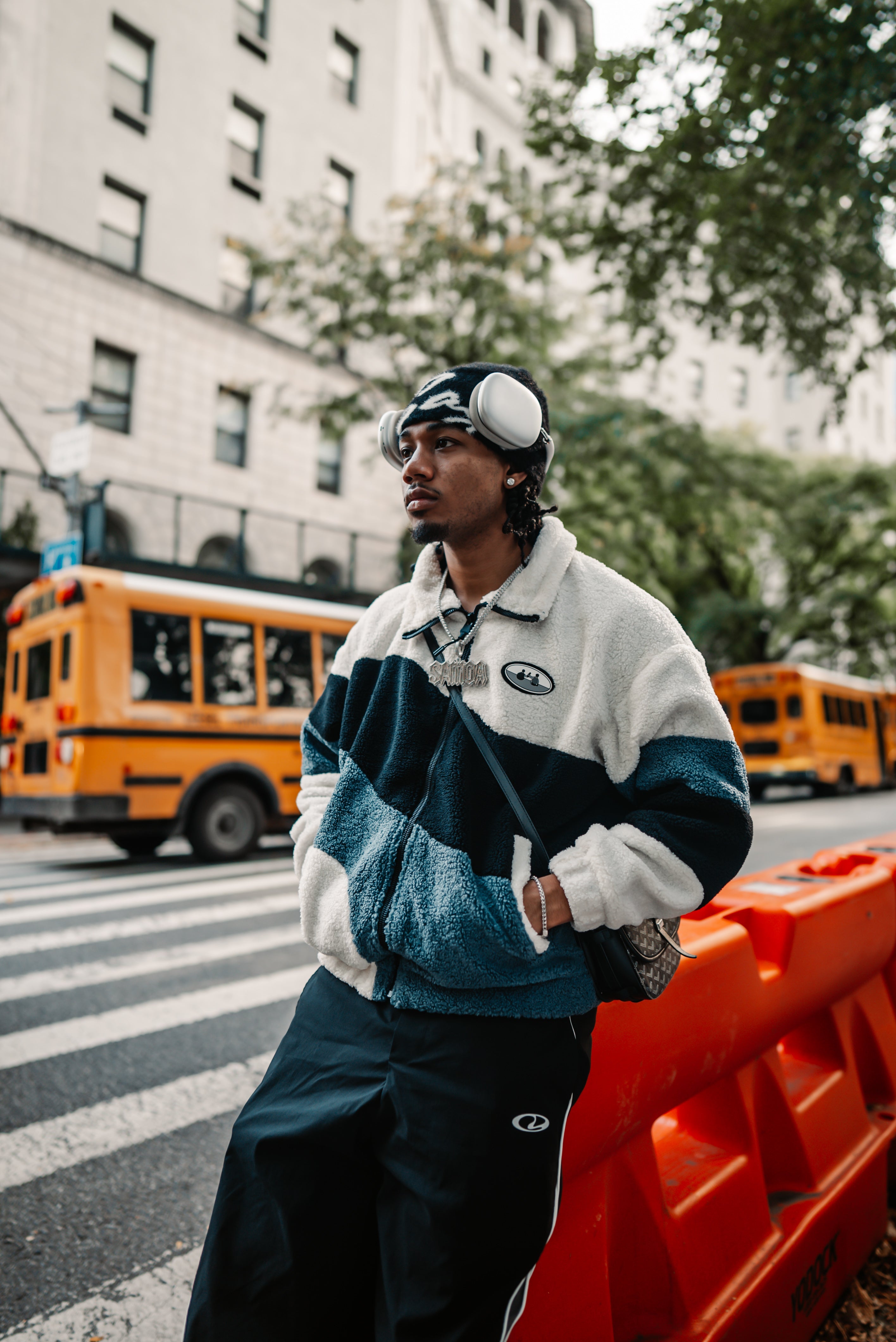 Colorblock Sherpa Fleece Jacket