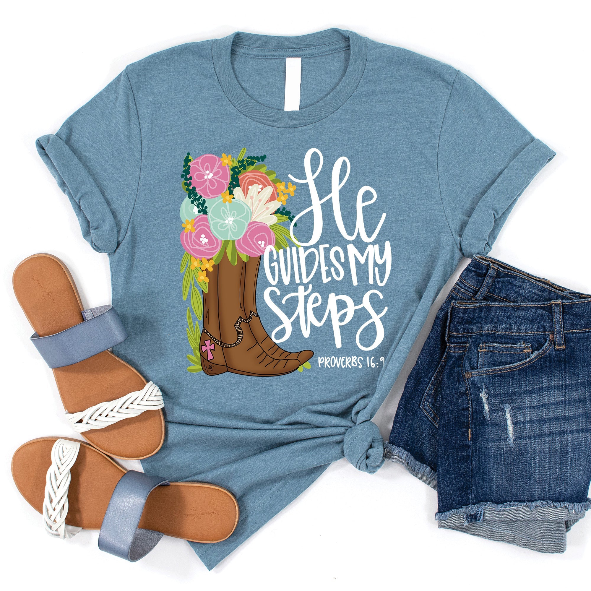 He Guides My Steps Tee