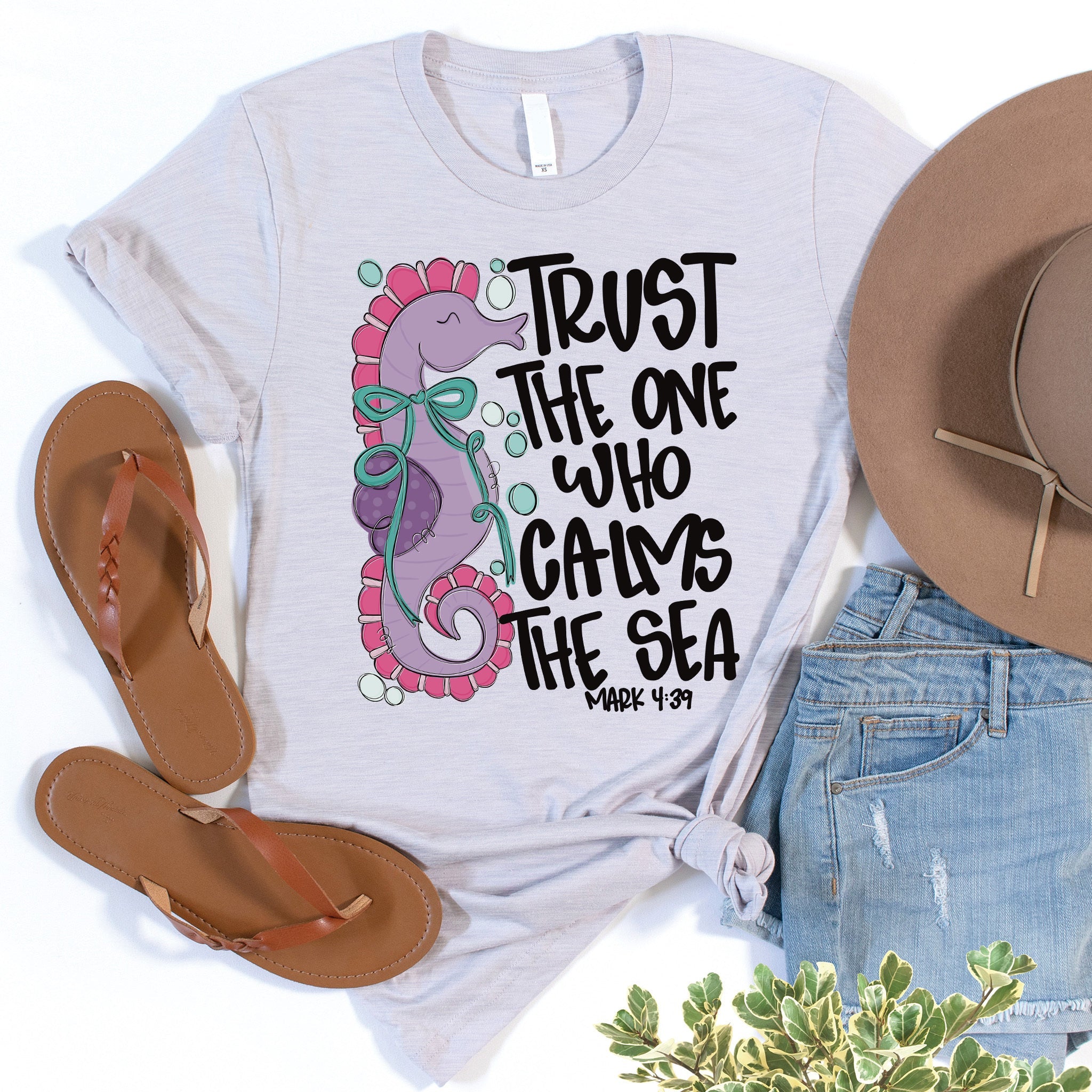 Trust The One Who Calms The Sea Tee