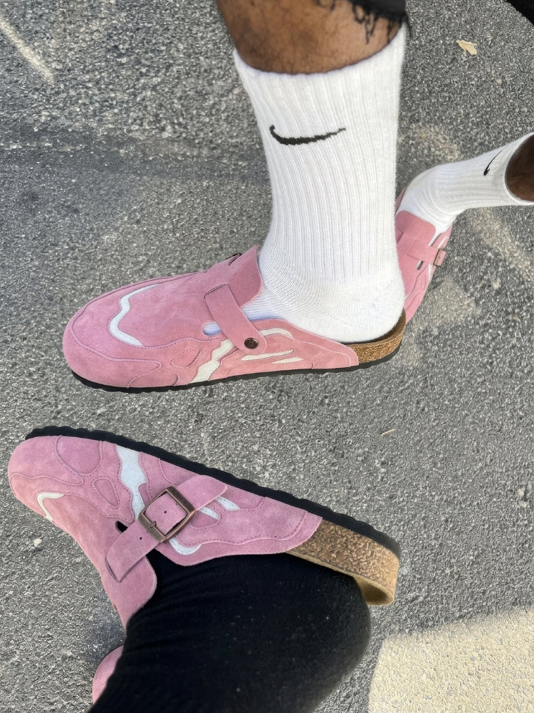 Wavey Clogs - Dusty Pink