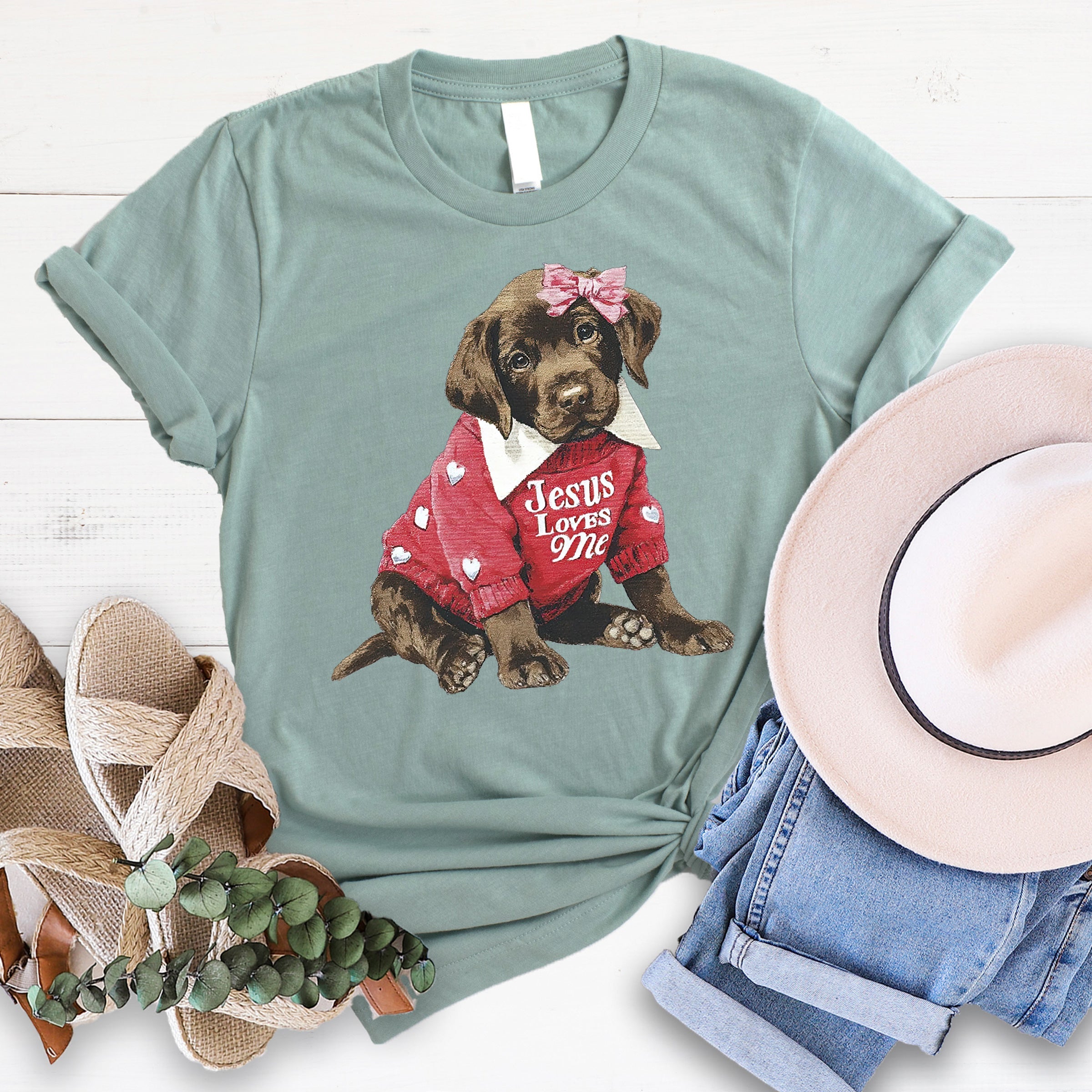 Jesus Loves Me Puppy Tee