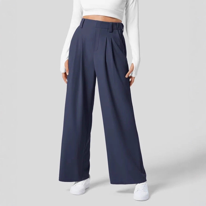 Women's High-Waisted Wide-Leg Pants