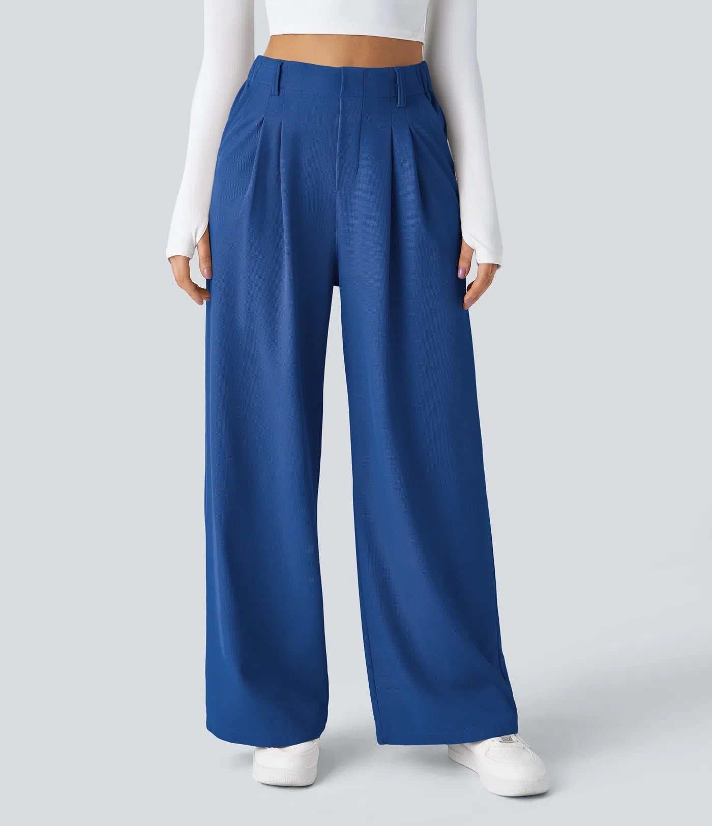 Women's High-Waisted Wide-Leg Pants