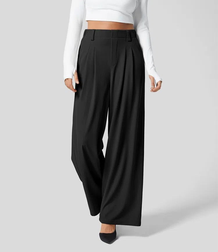 Women's High-Waisted Wide-Leg Pants