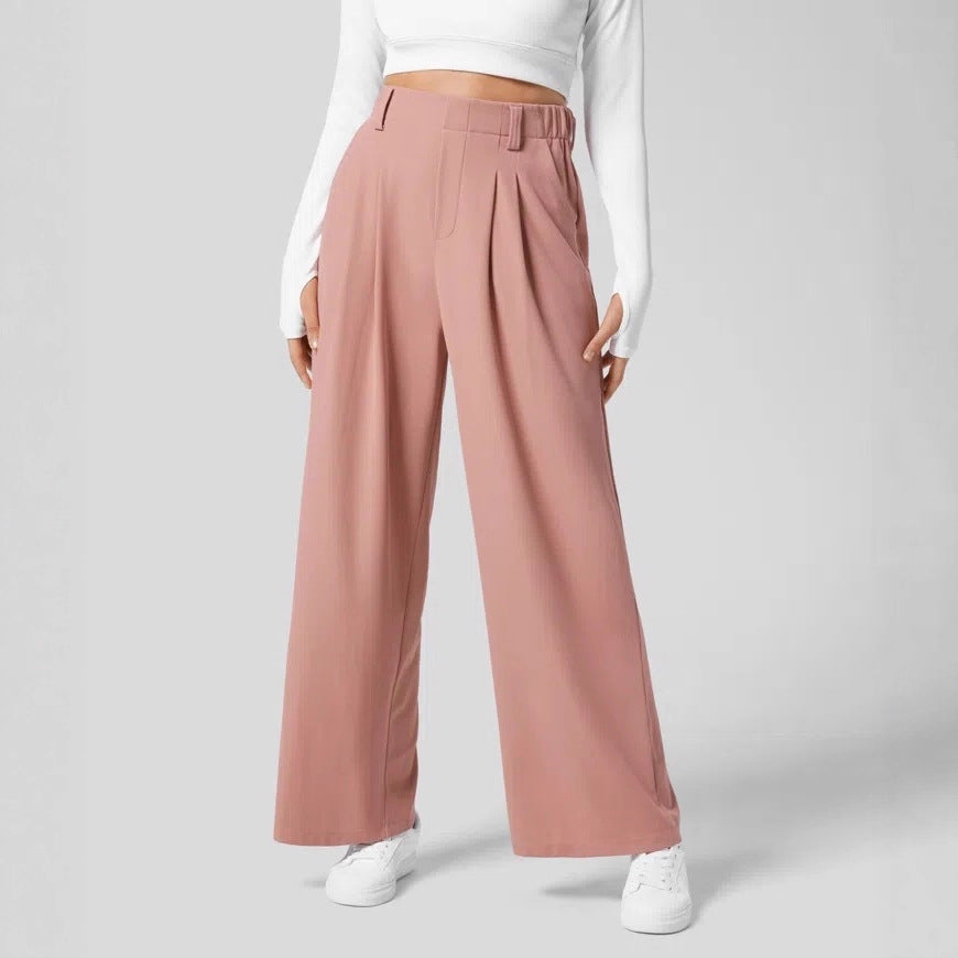 Women's High-Waisted Wide-Leg Pants