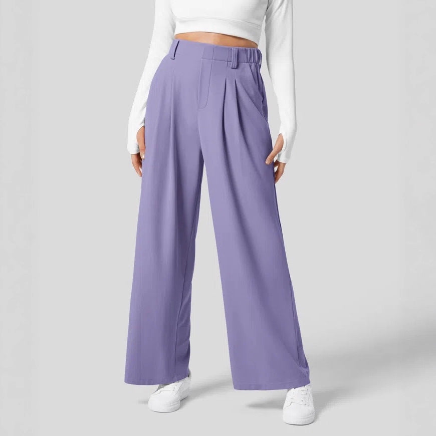 Women's High-Waisted Wide-Leg Pants