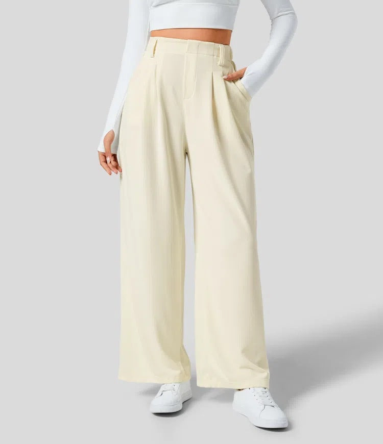 Women's High-Waisted Wide-Leg Pants