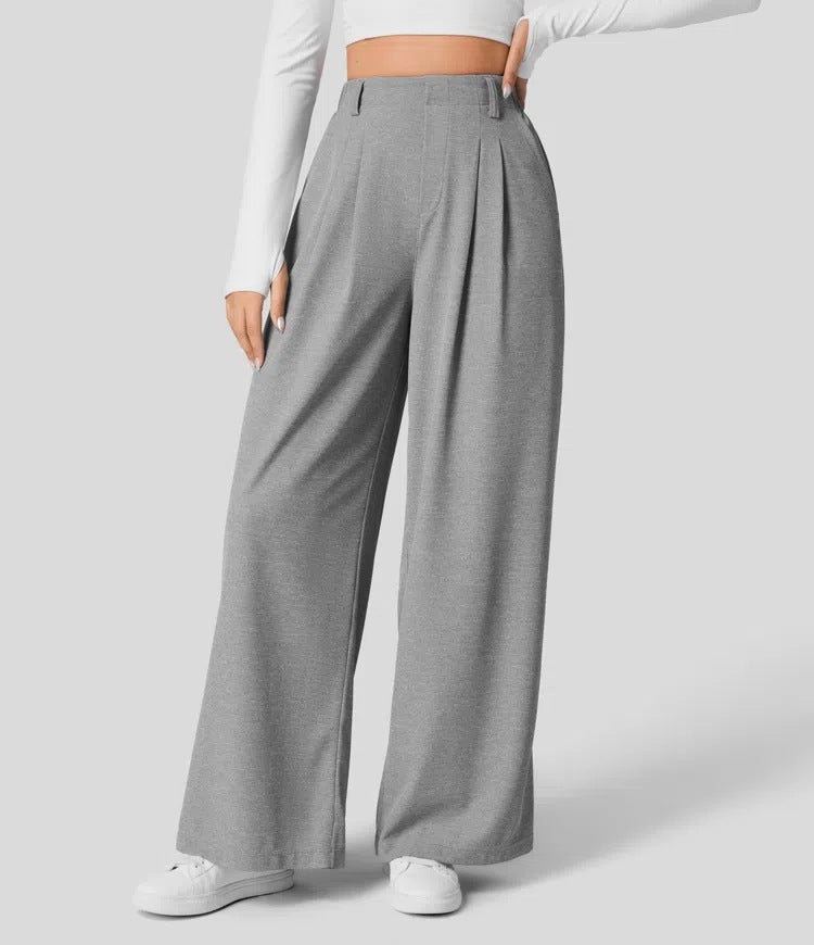 Women's High-Waisted Wide-Leg Pants
