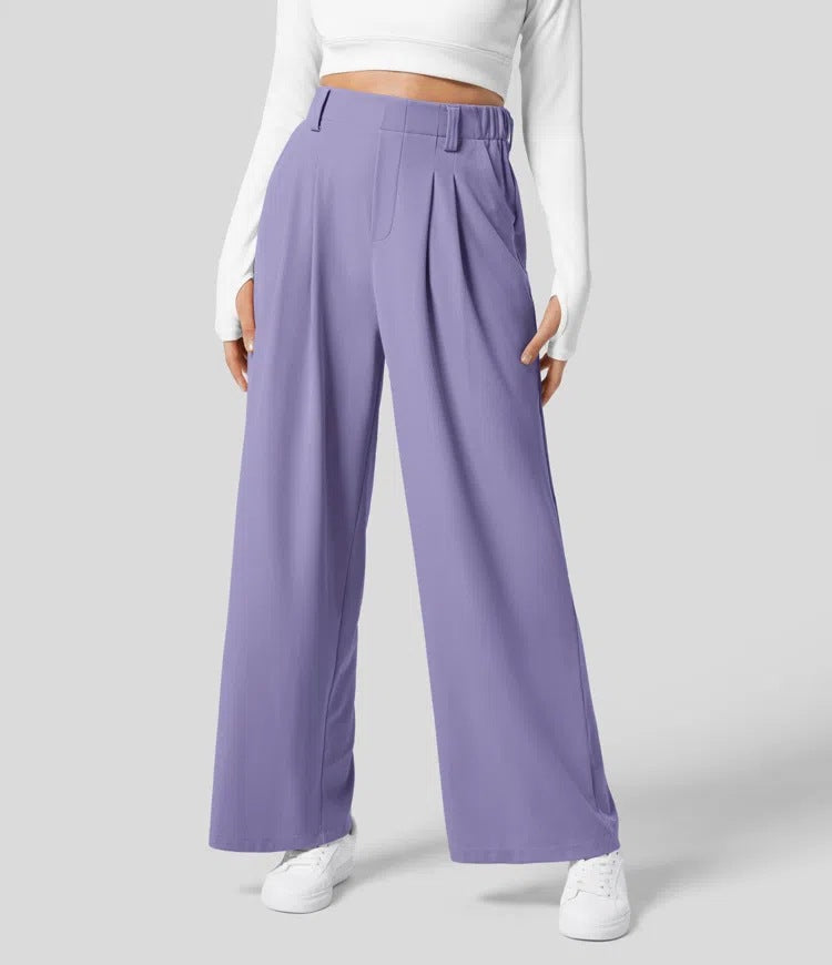 Women's High-Waisted Wide-Leg Pants
