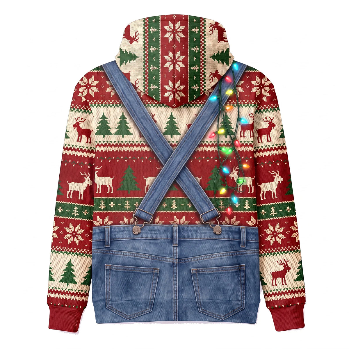 Funny Christmas Pet Sweatshirt – Personalized Custom Pet Option, Ugly Christmas Sweater Style