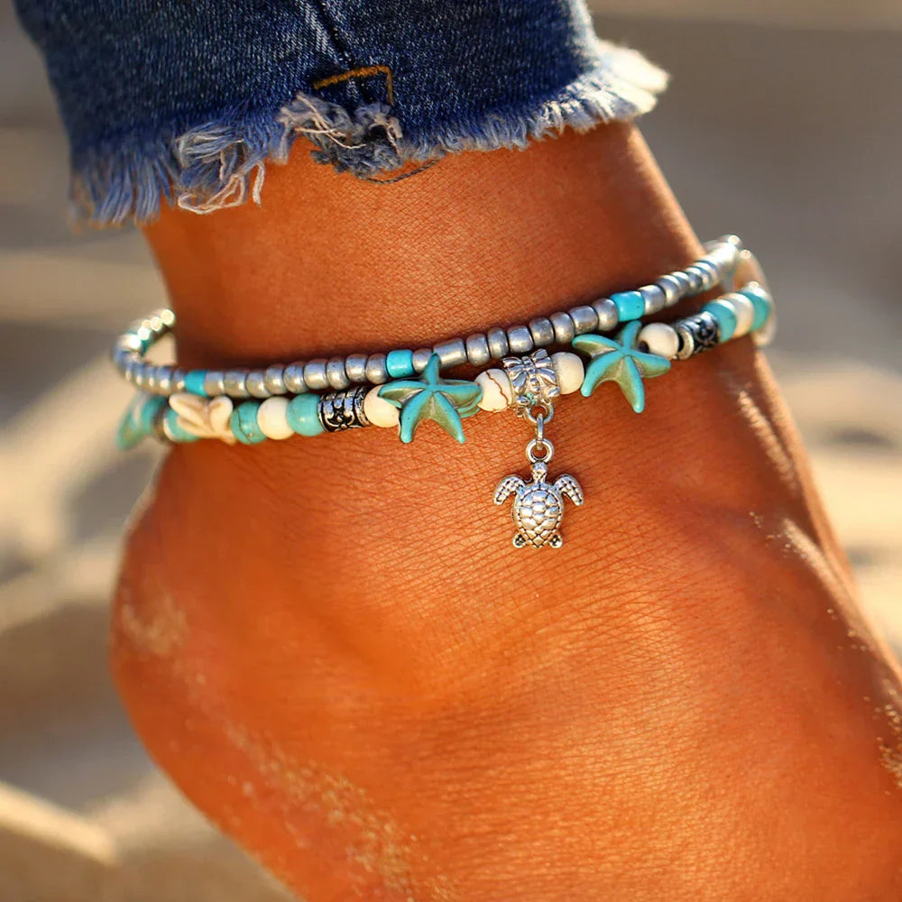 Sea Turtle Anklet
