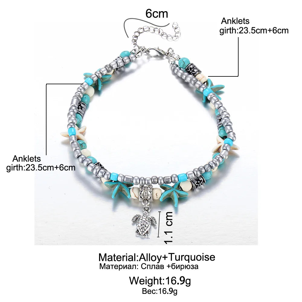 Sea Turtle Anklet