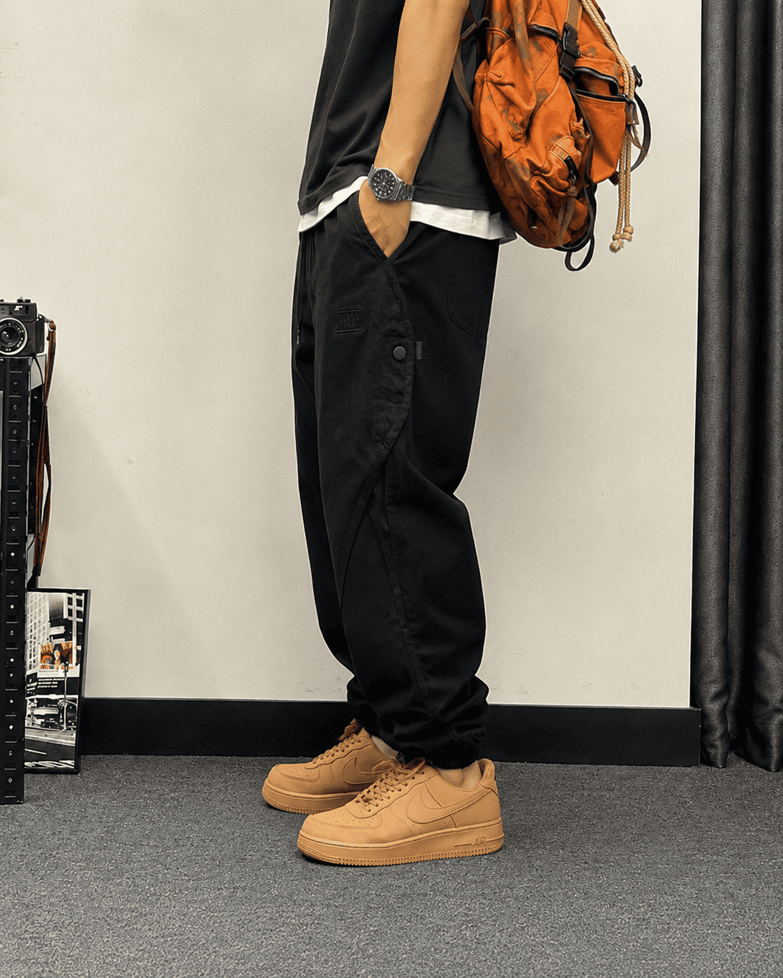 Washed Panel Joggers