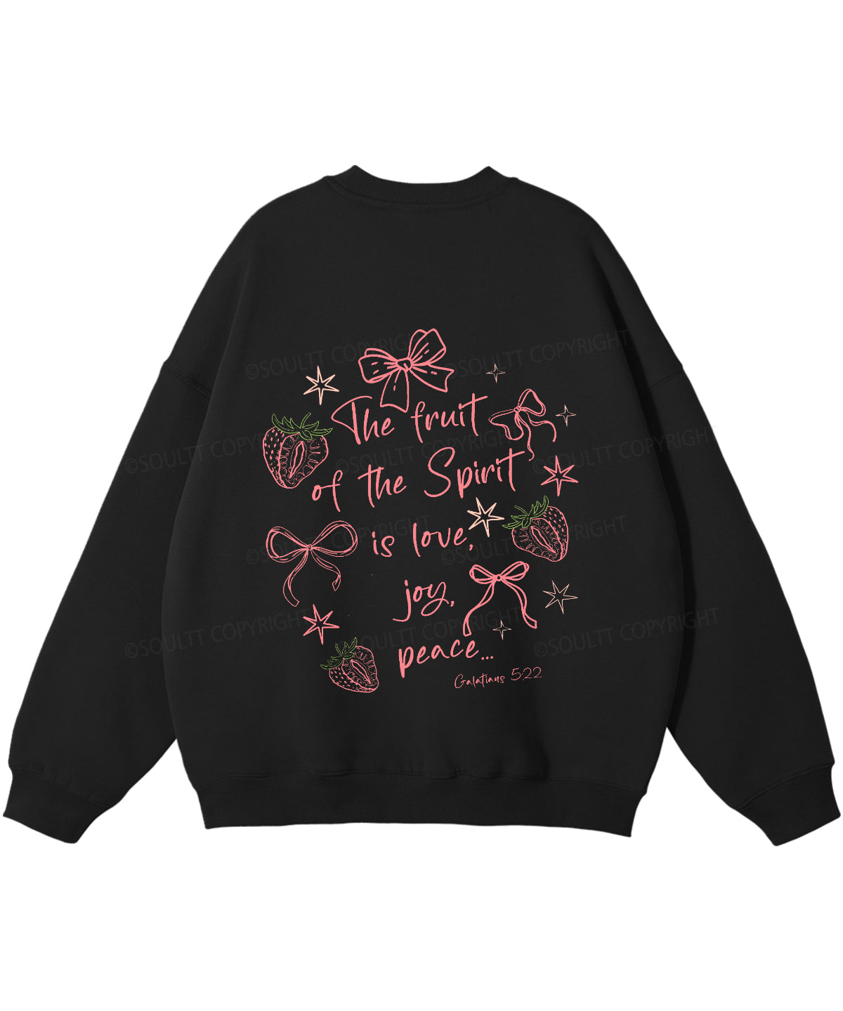 Fruit Of The Spirit Double Sided Christian Sweatshirt