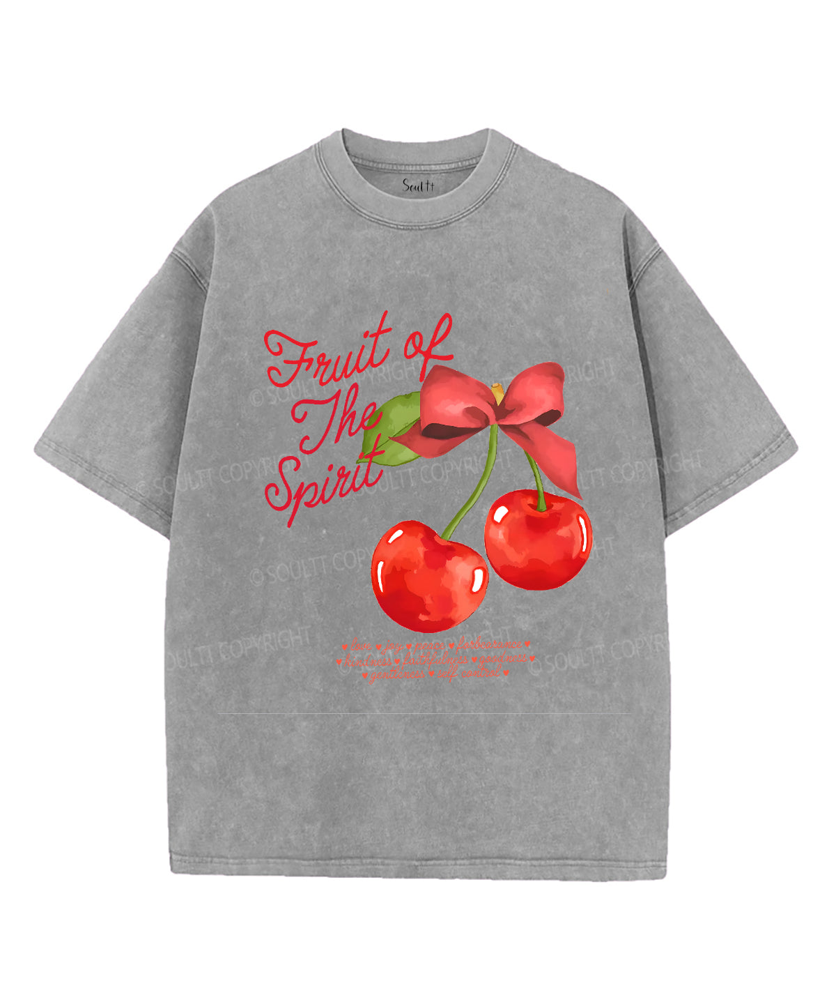 Fruit of the Spirit Unisex Washed Christian T-shirt