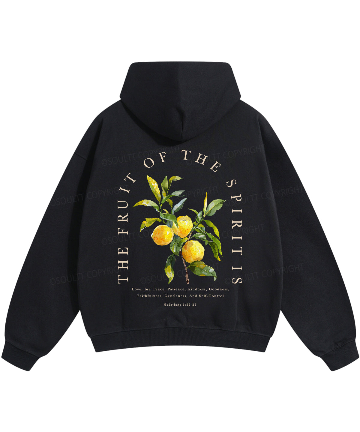 The Fruit Of The Spirit Double Sided Christian Hoodie