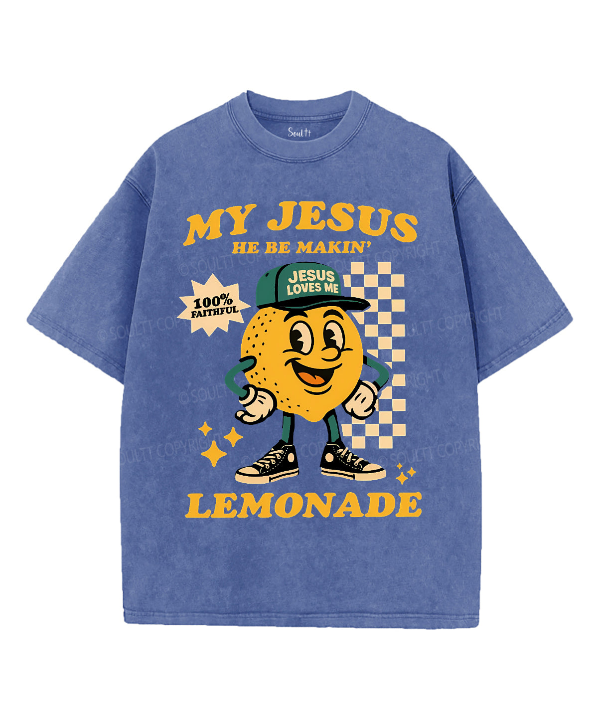 Life Gave Me Some Lemons Unisex Washed Christian T-shirt