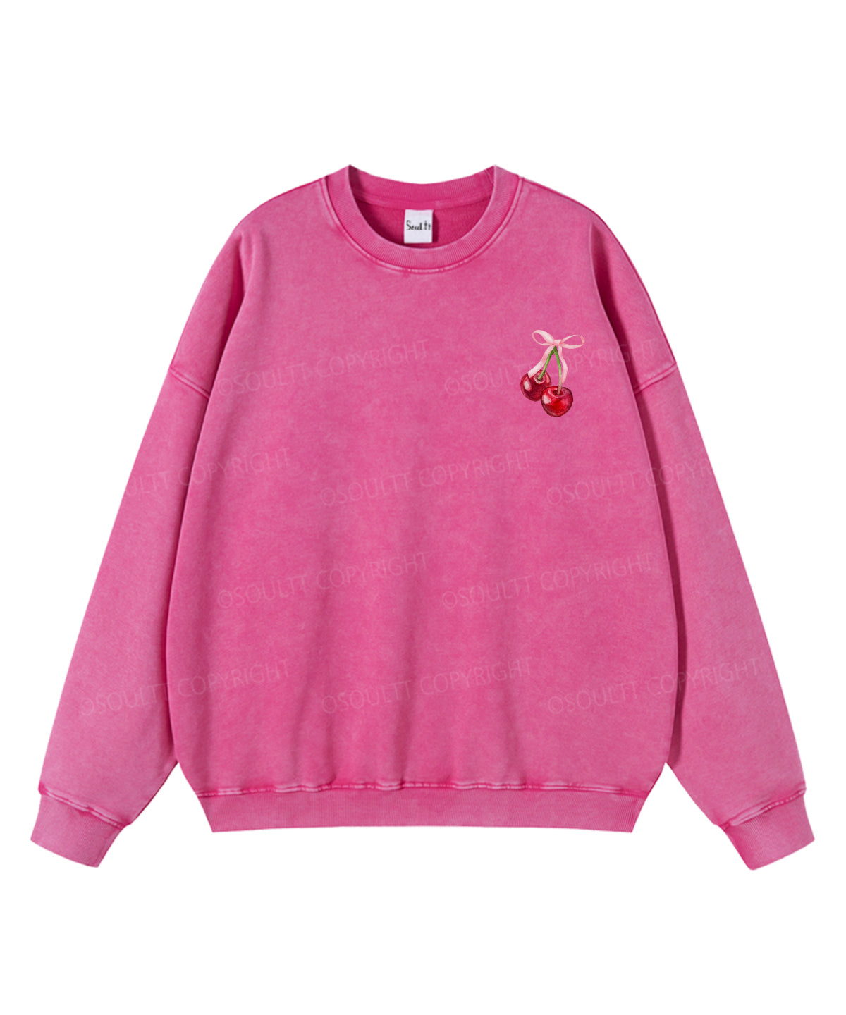 Fruit Of The Spirit Double Sided Washed Christian Sweatshirt