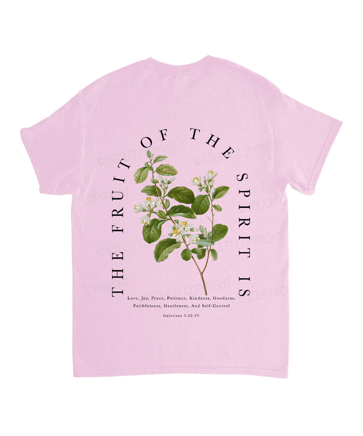 Fruit Of The Spirit Double Sided Unisex Cotton Christian T-Shirt