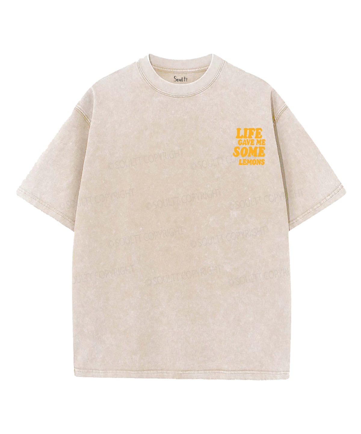 Life Gave Me Some Lemons Double Sided Unisex Washed Christian T-shirt