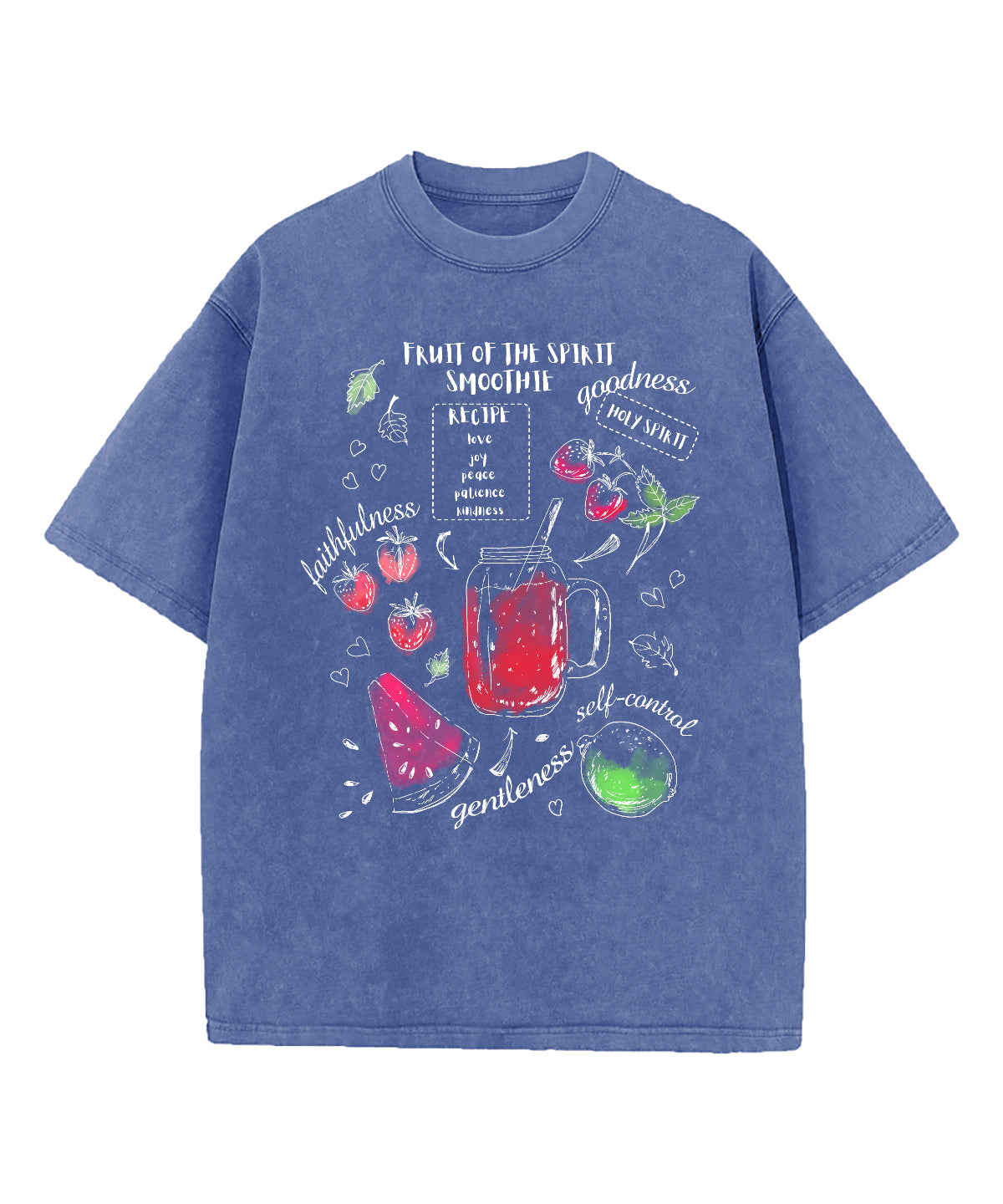 Fruit Of The Spirit Smoothie Washed Christian T-shirt