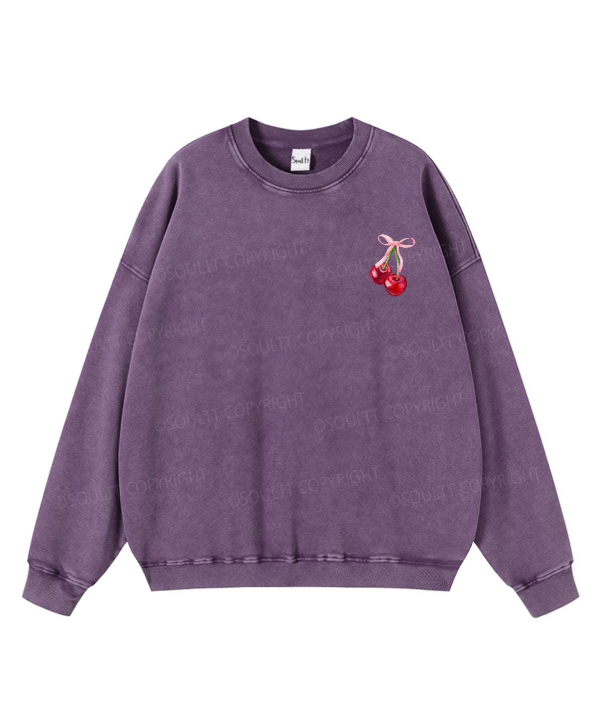 Fruit Of The Spirit Double Sided Washed Christian Sweatshirt