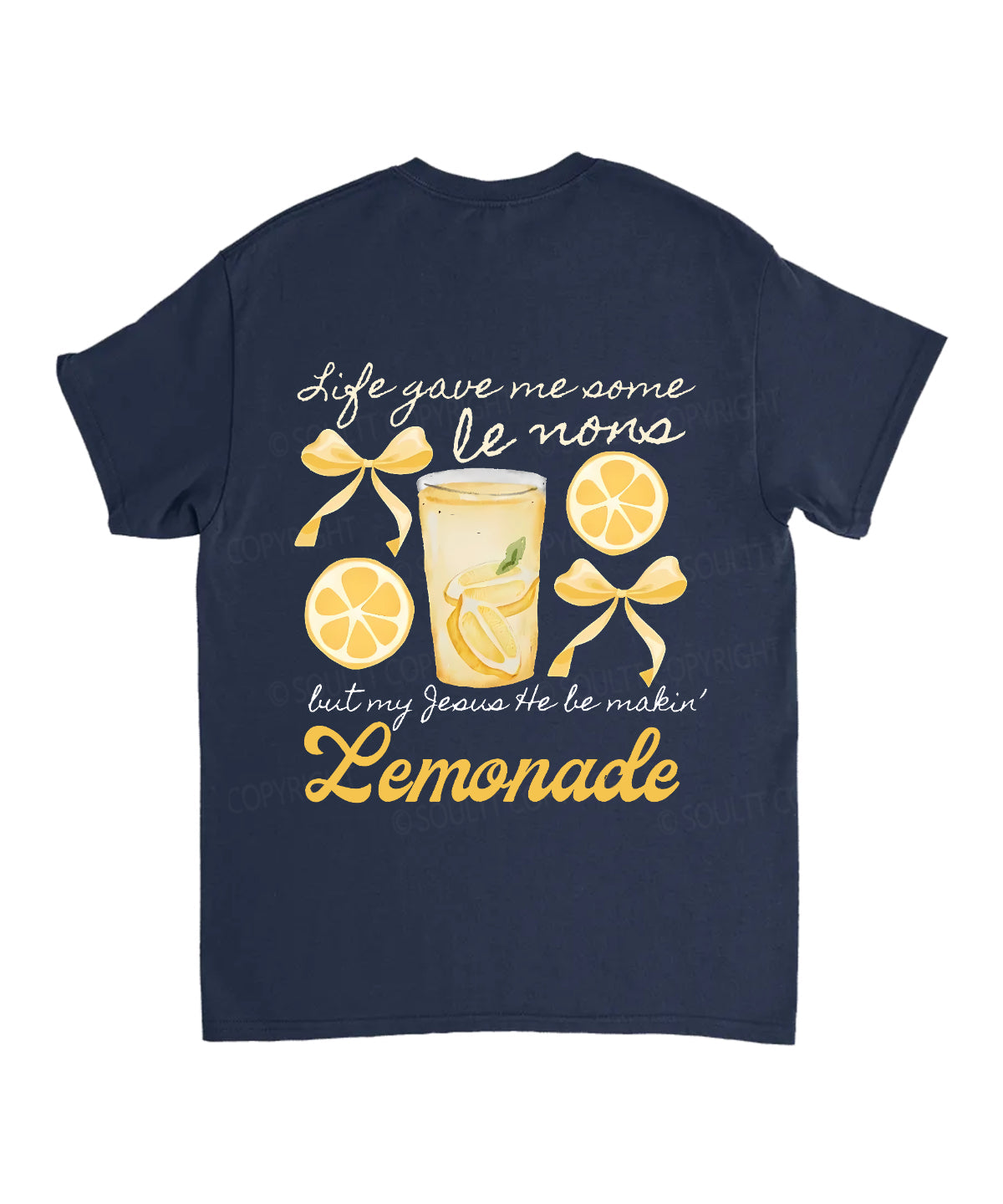 Life Gave Me Some Lemons Double Sided Unisex Cotton Christian T-Shirt