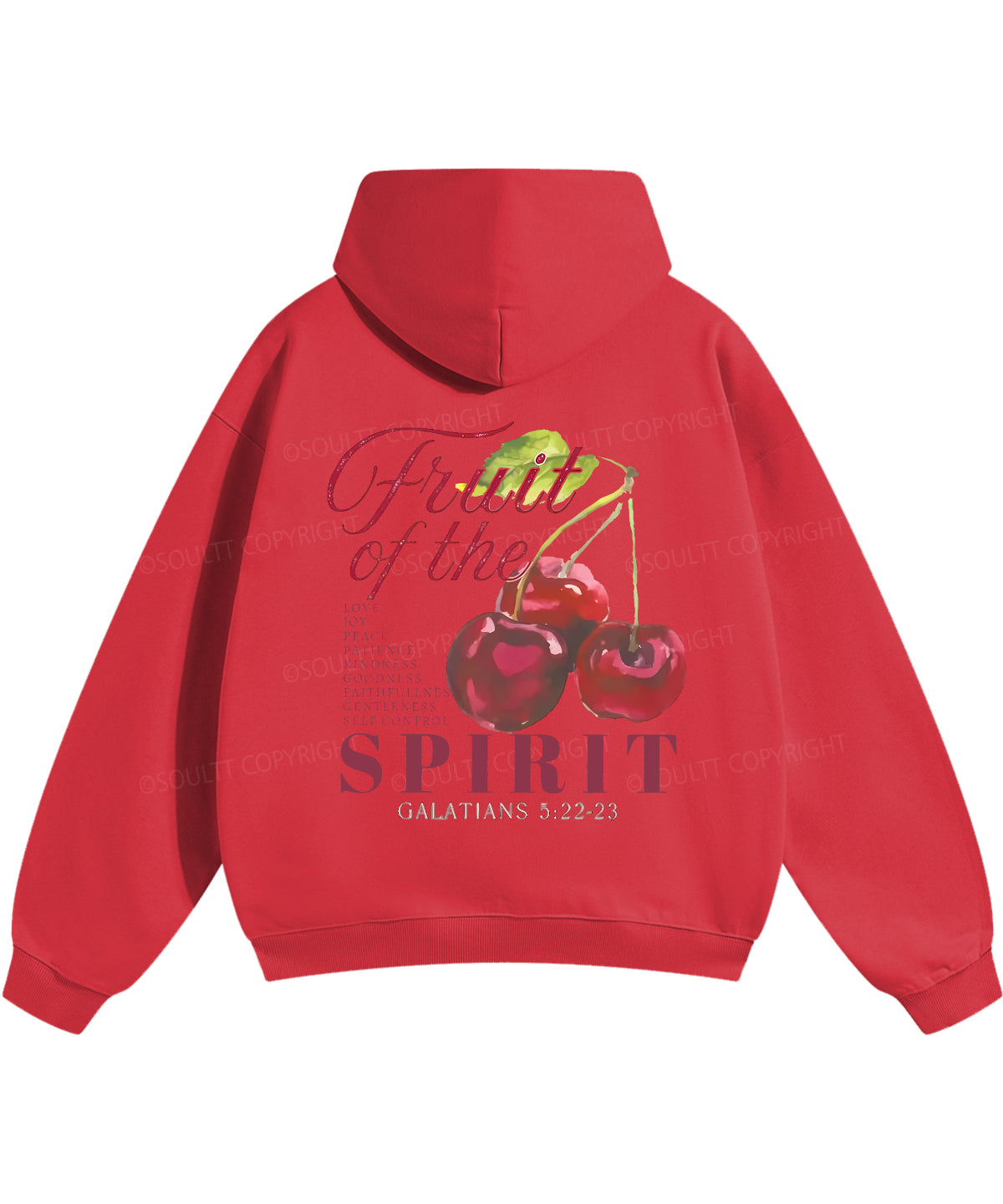 Fruit Of The Spirit Double Sided Christian Hoodie