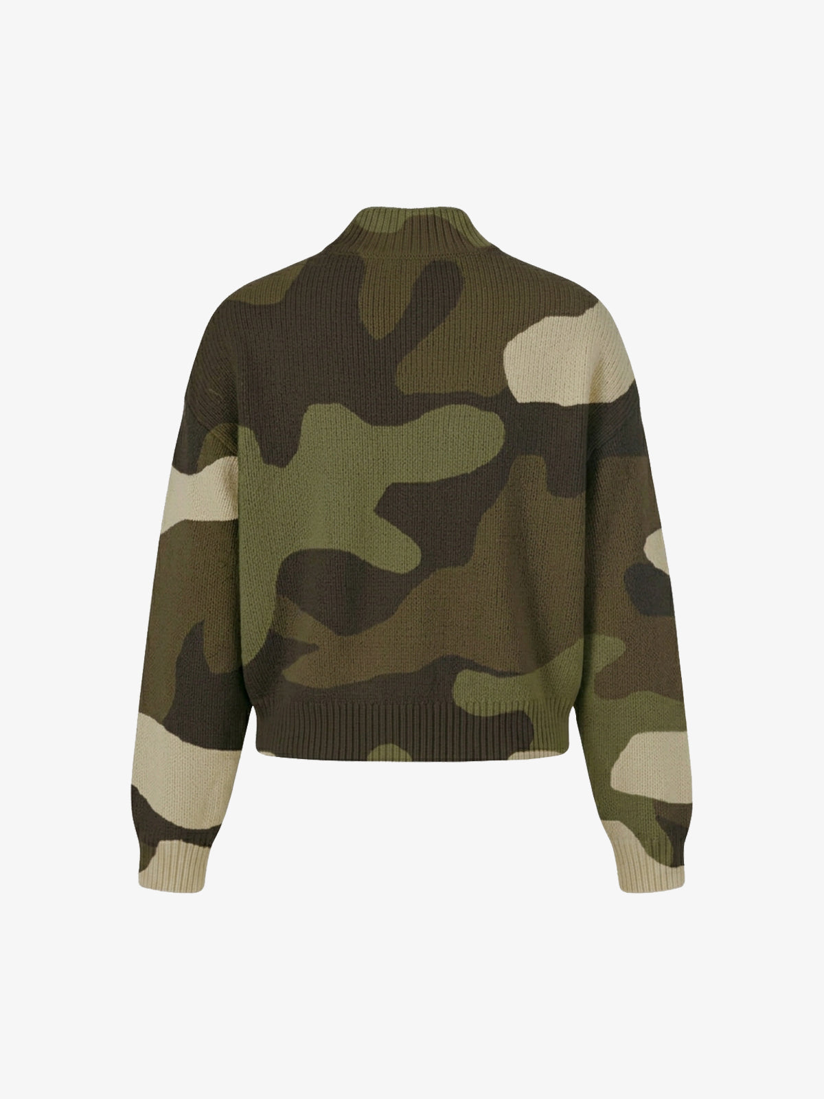 Camo Zip Knit