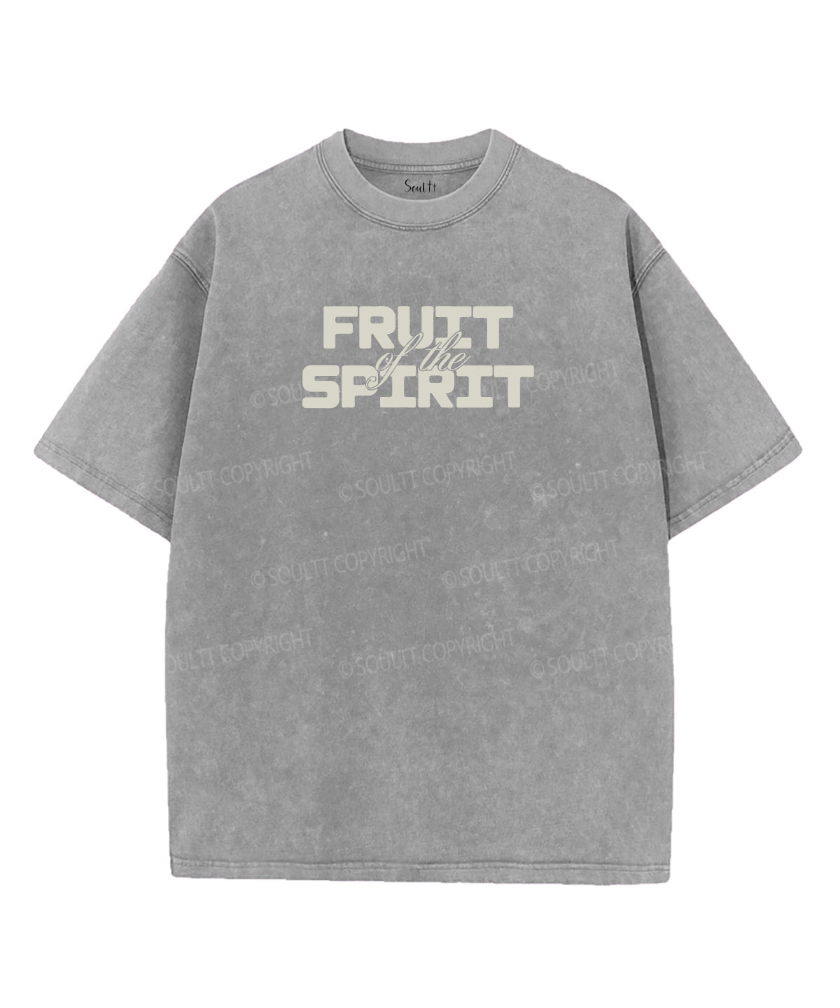 Fruit Of The Spirit Double Sided Unisex Washed Christian T-shirt