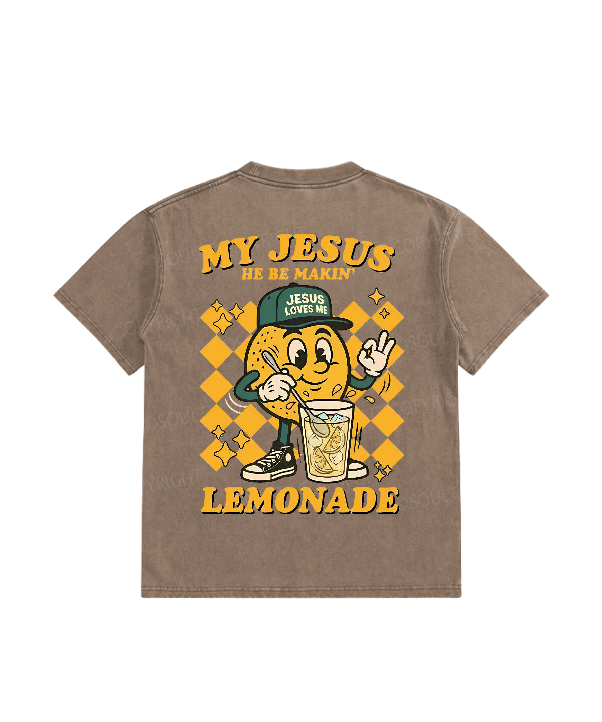 Kids Life Gave Me Some Lemons Double Sided Washed Christian T-shirt