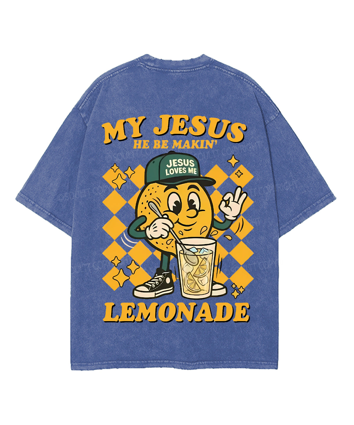 Life Gave Me Some Lemons Double Sided Unisex Washed Christian T-shirt