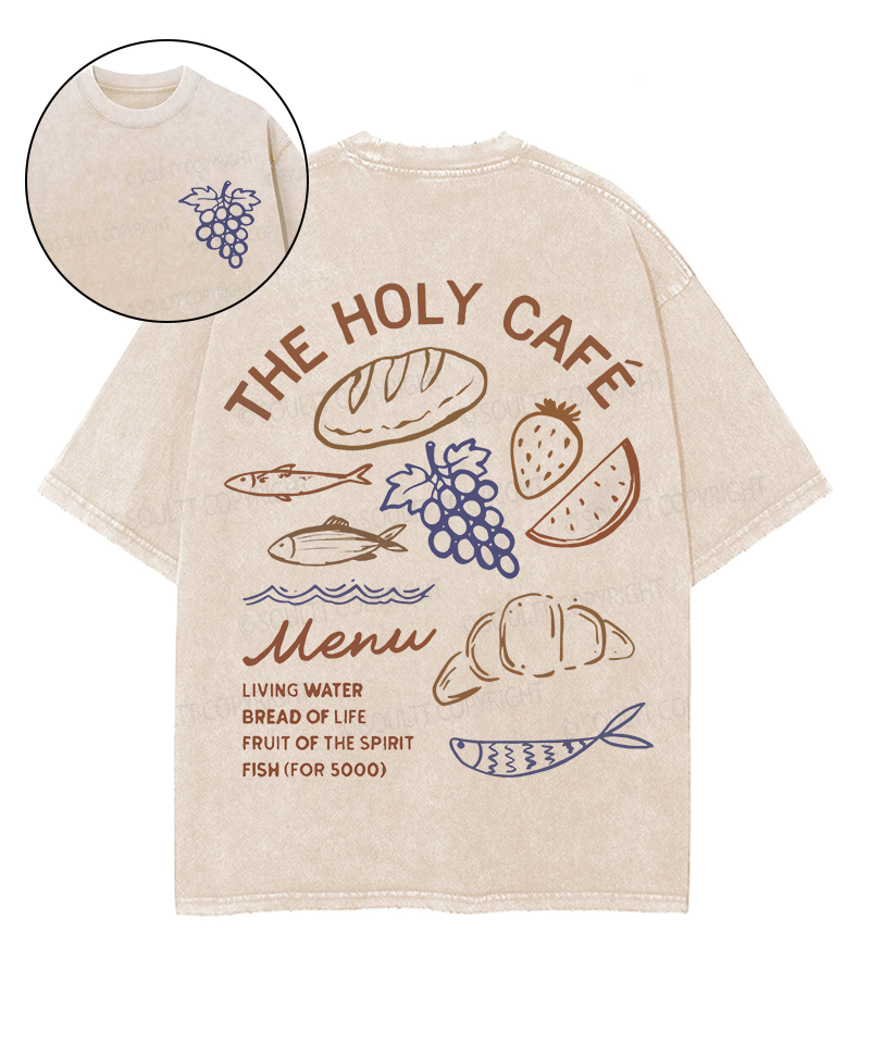 Bread Of Life Double Sided Unisex Washed Christian T-shirt