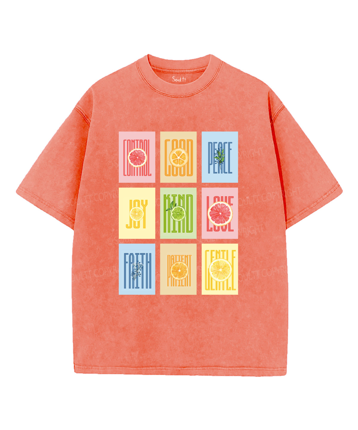 Fruit Of The Spirit Washed Christian T-shirt