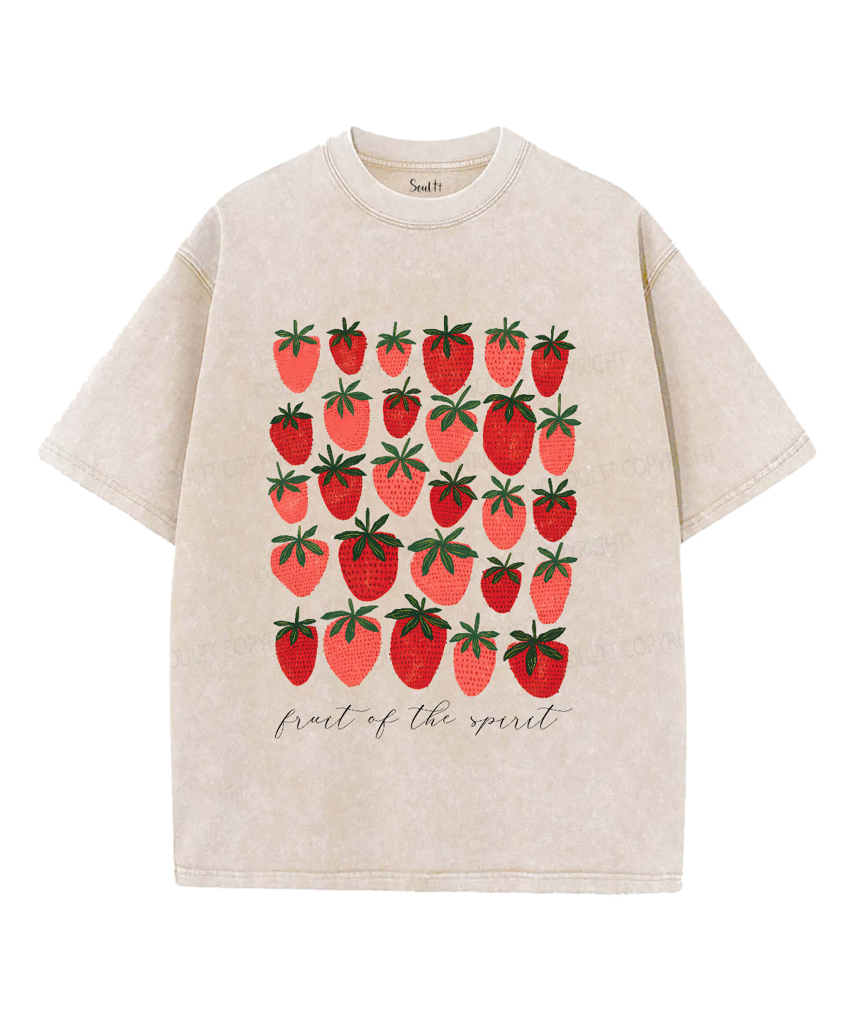 Fruit of the Spirit Unisex Washed Christian T-shirt