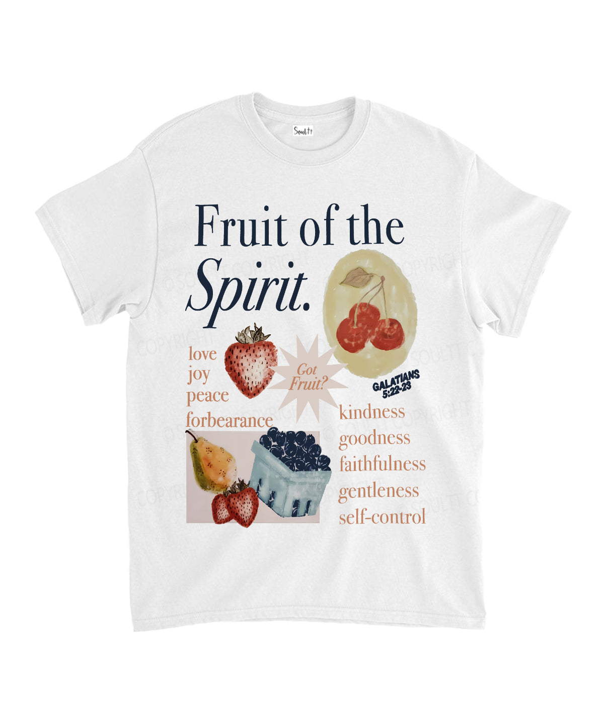 Fruit Of The Spirit Unisex Cotton Christian T-Shirt