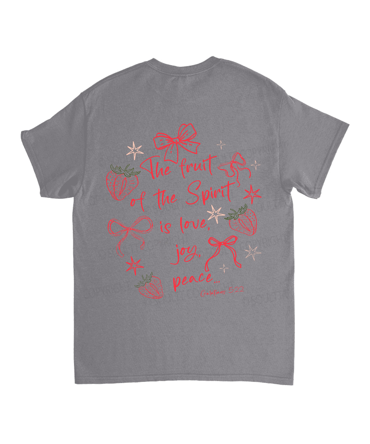 Fruit Of The Spirit Double Sided Unisex Cotton Christian T-Shirt
