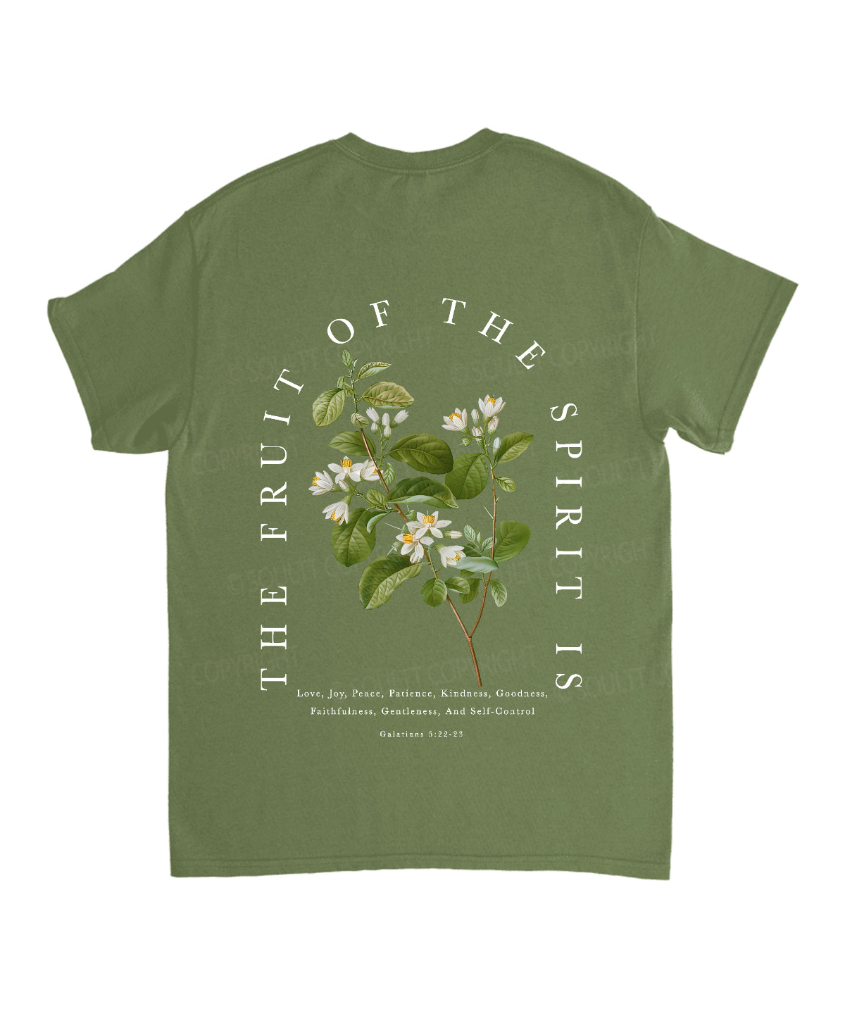Fruit Of The Spirit Double Sided Unisex Cotton Christian T-Shirt