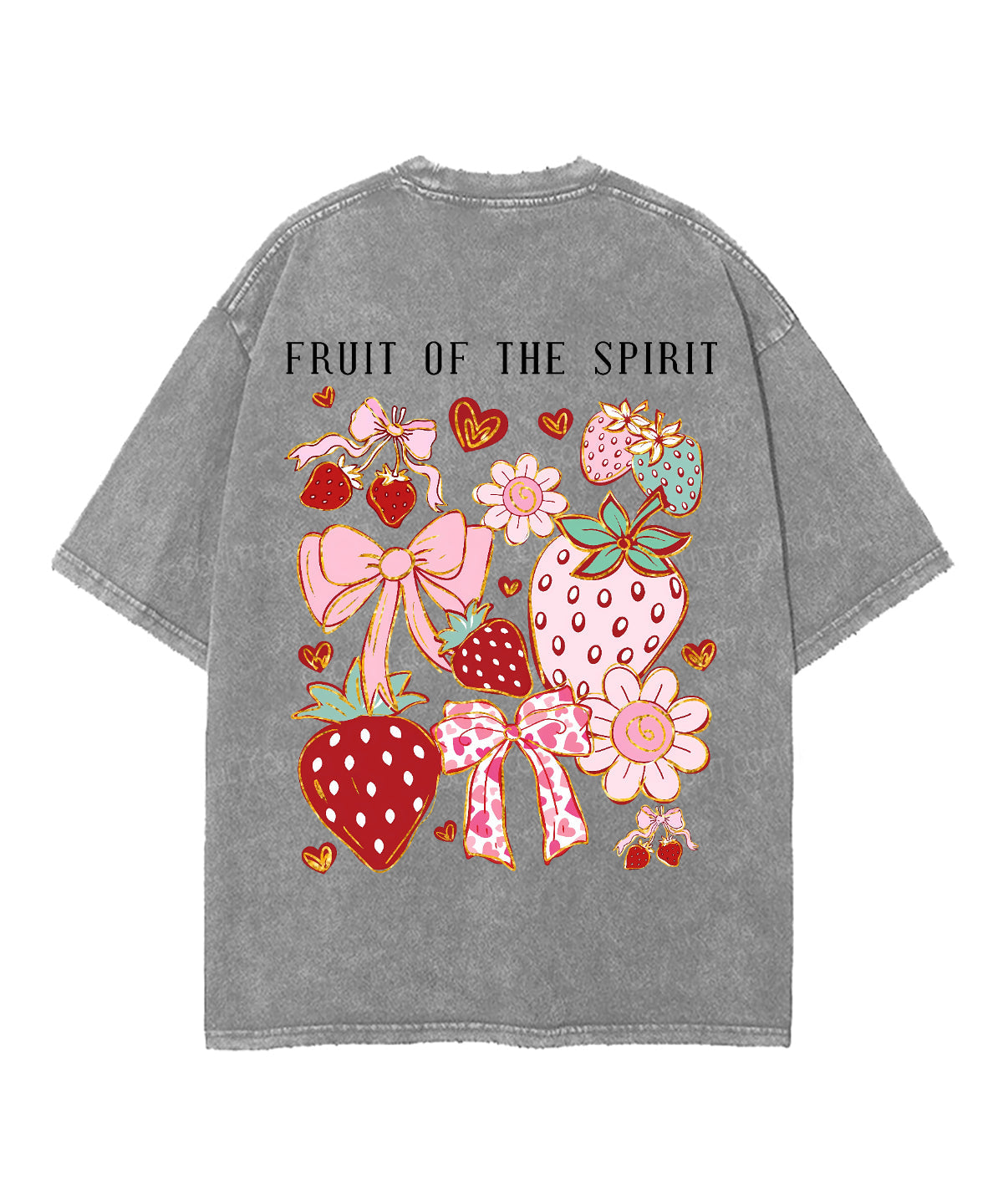 Fruit Of The Spirit Double Sided Unisex Washed Christian T-shirt