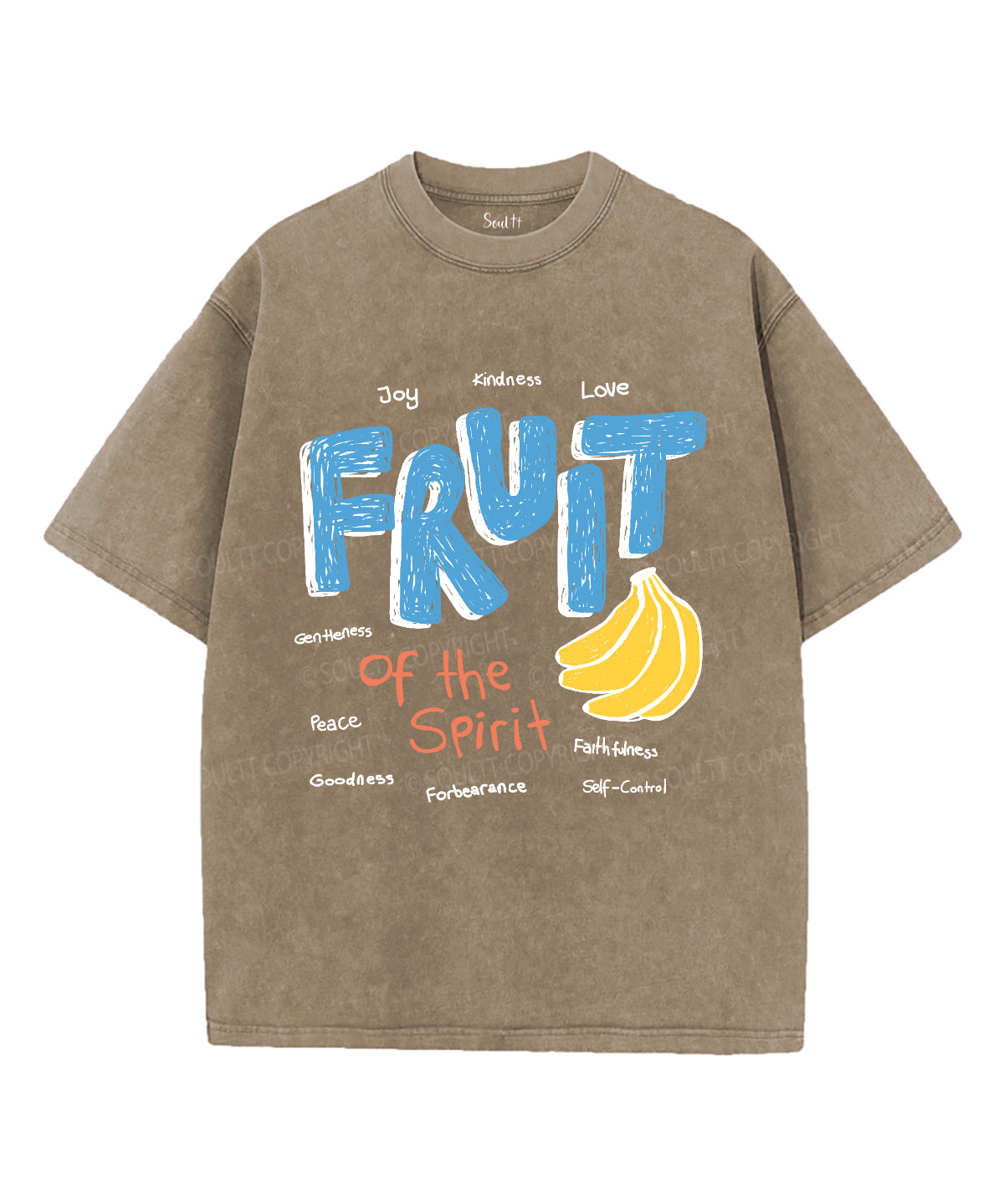 Fruit Of The Spirit Unisex Washed Christian T-shirt