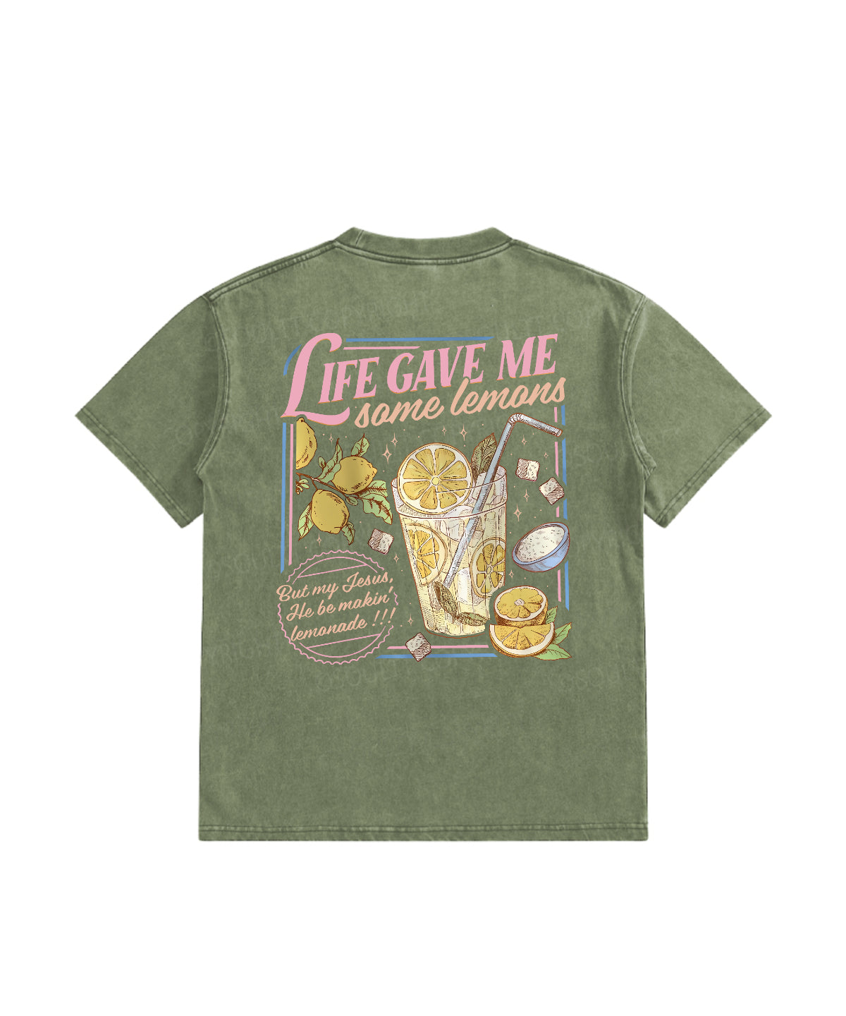 Kids Life Gave Me Some Lemans Washed Christian T-shirt
