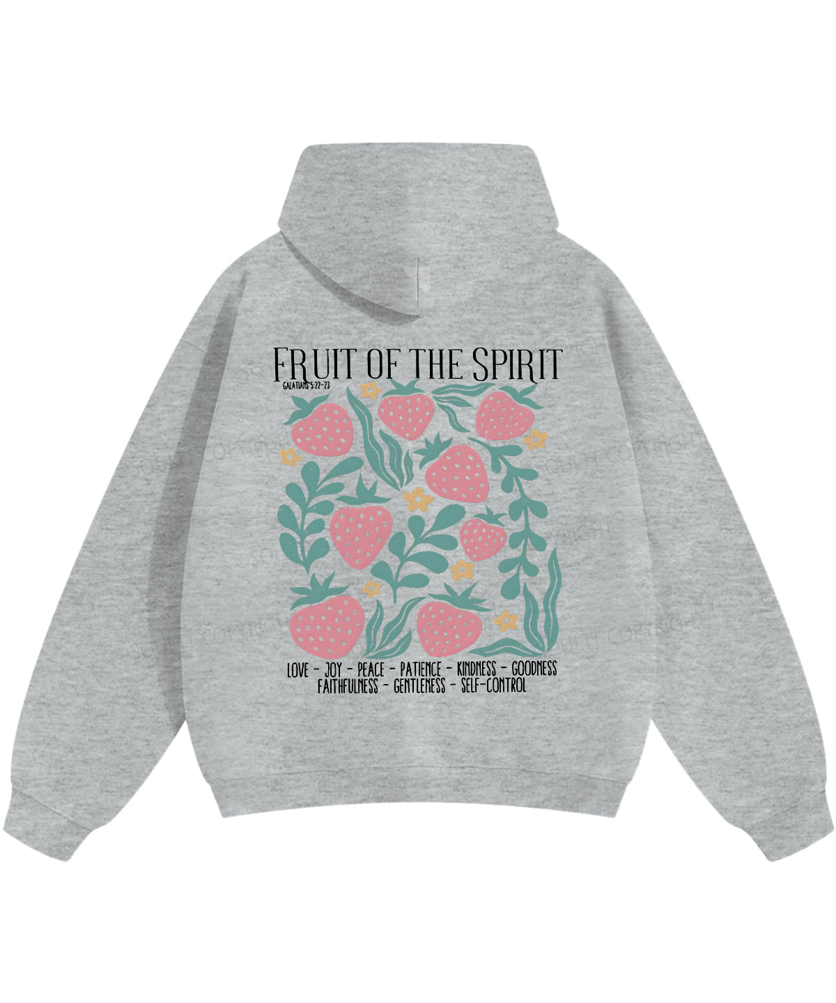 Fruit Of The Spirit Double Sided Christian Hoodie