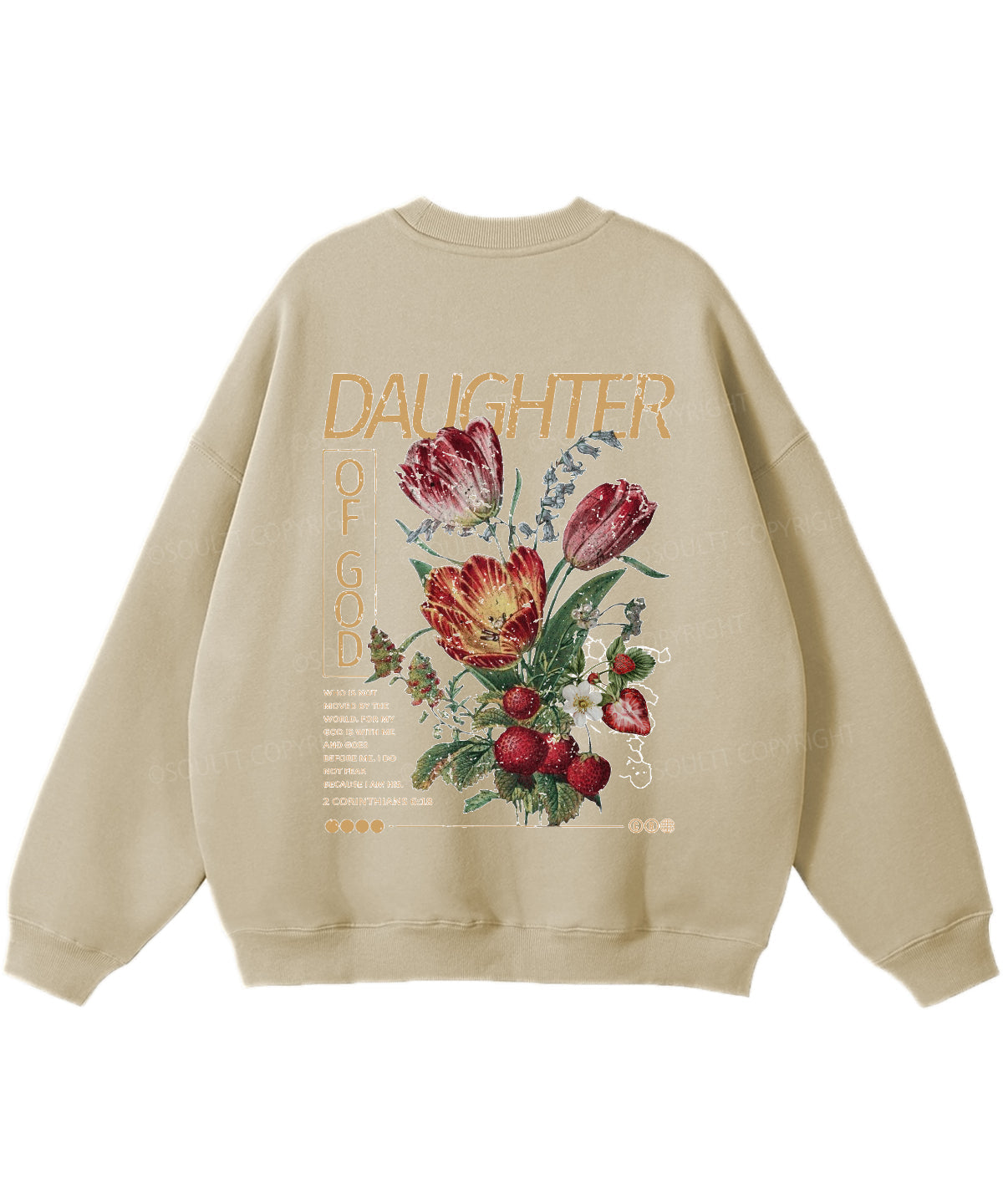 Daughter Of God Double Sided Christian Sweatshirt