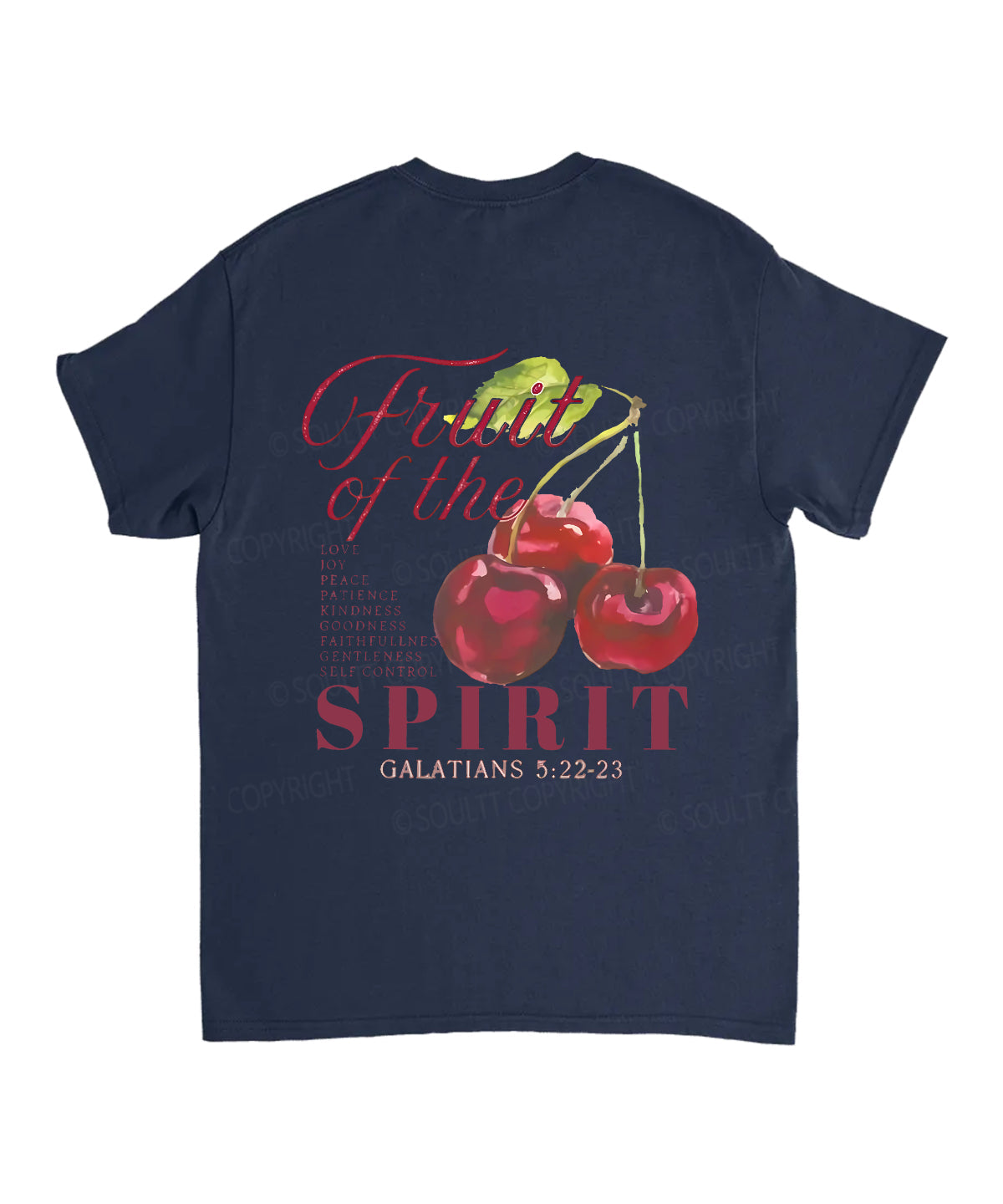 Fruit Of The Spirit Double Sided Unisex Cotton Christian T-Shirt