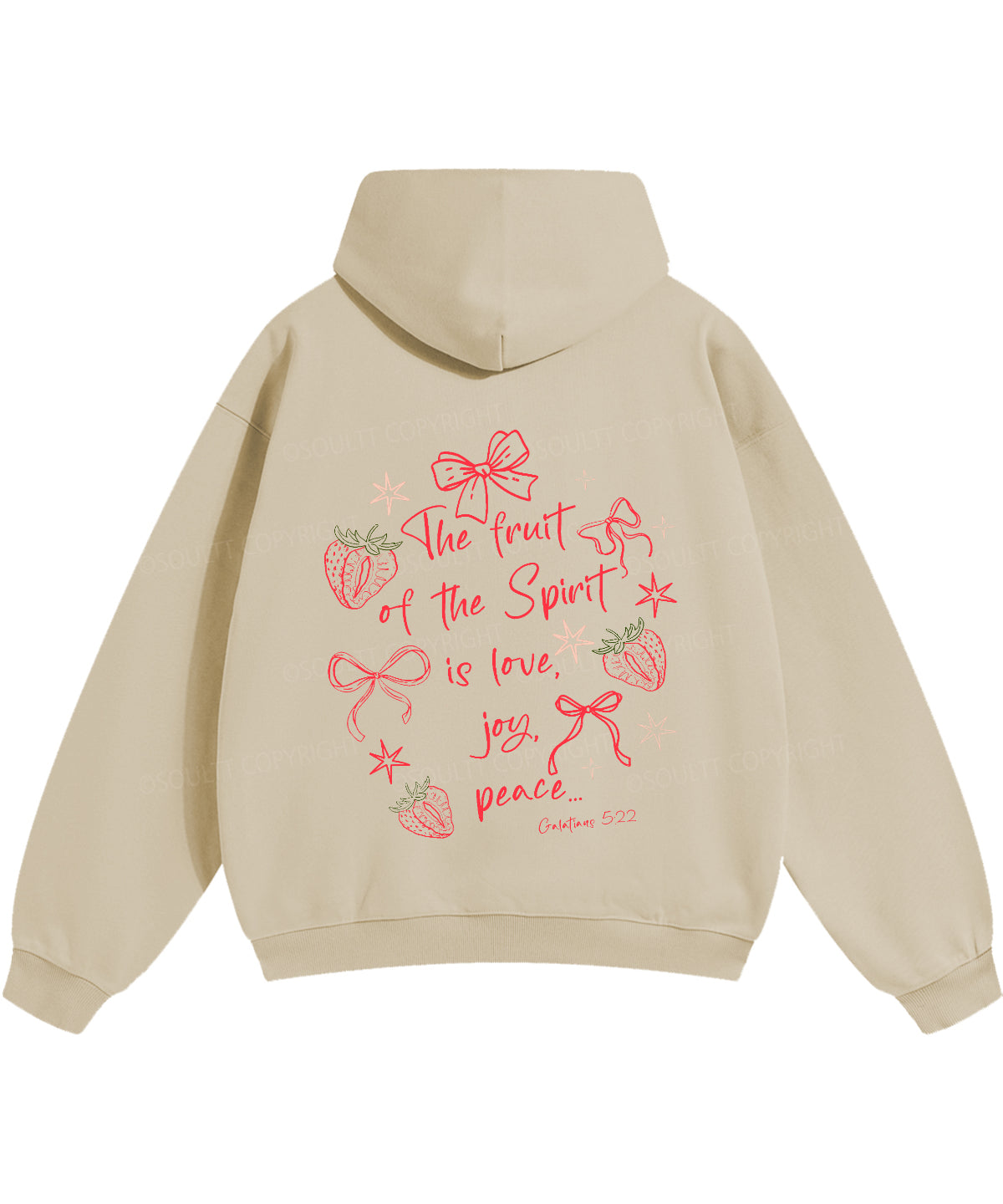 Fruit Of The Spirit Double Sided Christian Hoodie