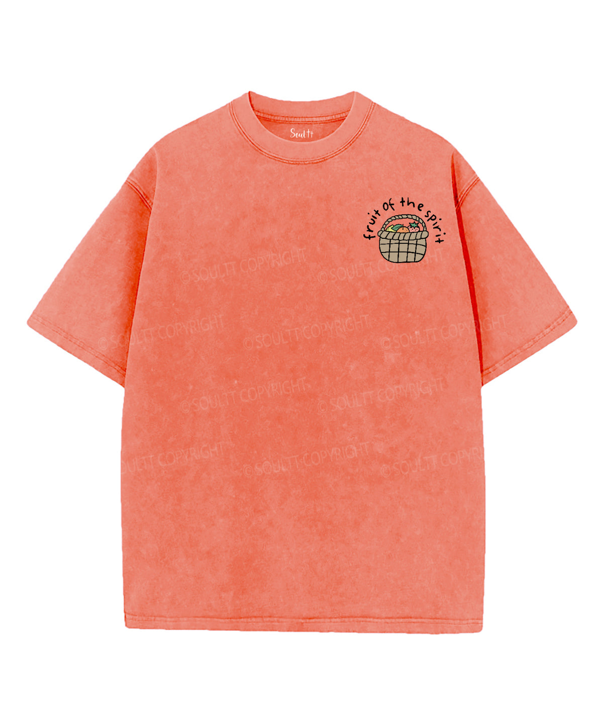 Fruit Of The Spirit Double Sided Washed Christian T-shirt