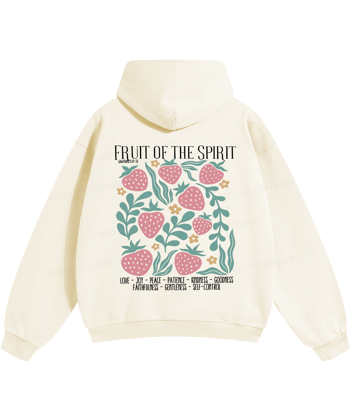 Fruit Of The Spirit Double Sided Christian Hoodie